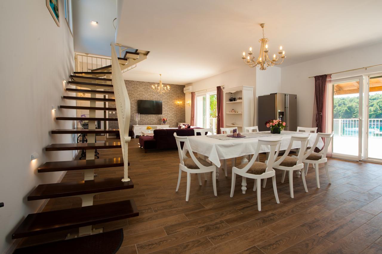 Luxury Villa Kate - In Lucice Bay With Turquoise Sea, Amazing Seaviews, And Heated Pool Milna  Extérieur photo